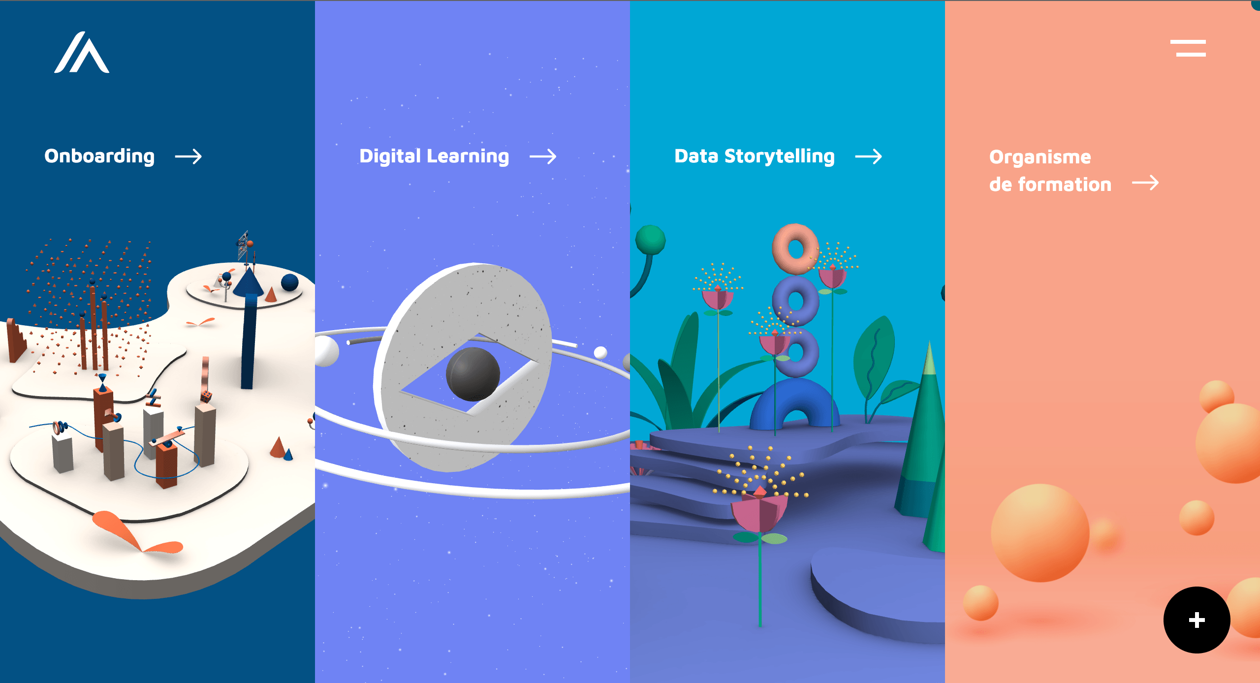 Page d'accueil du site web de Smartch