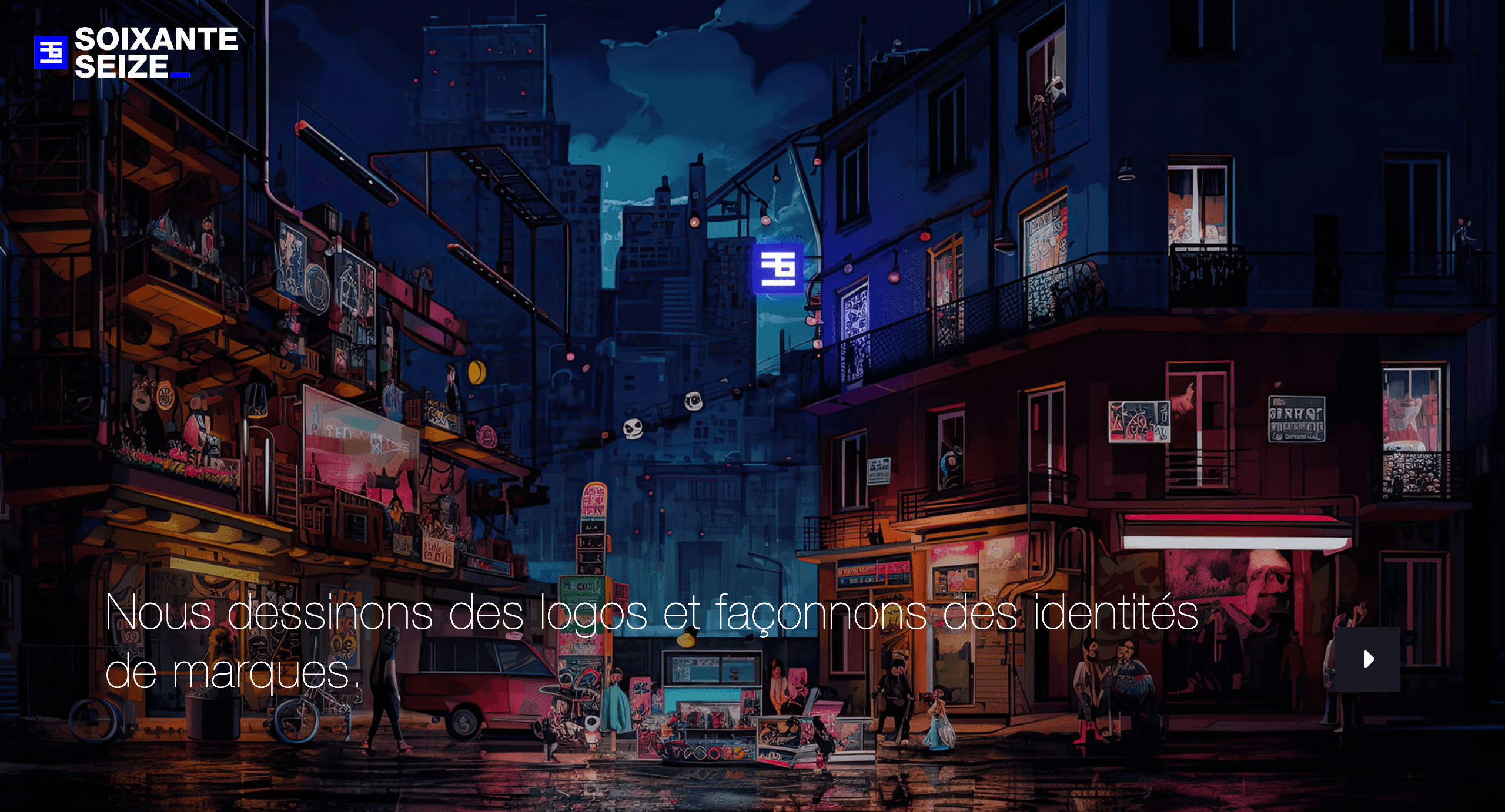 Page d'accueil du site web de SoixanteSeize